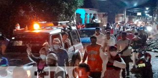Pueblo de Nandaime que salió a celebrar victoria del FSLN