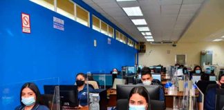 Centro de cómputo de las elecciones en Nicaragua