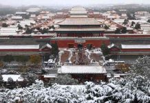 La nieve cubre Beijing y el norte de China