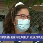 Magistrada del CSE de Nicaragua, Alba Nubia Baltodano, ejerce su derecho al voto Magistrada del CSE, Alba Nubia Baltodano, ejerce su derecho al voto