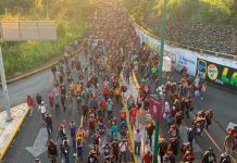 Una nueva caravana migrante sale de Tapachula, México Una nueva caravana migrante sale de Tapachula, México