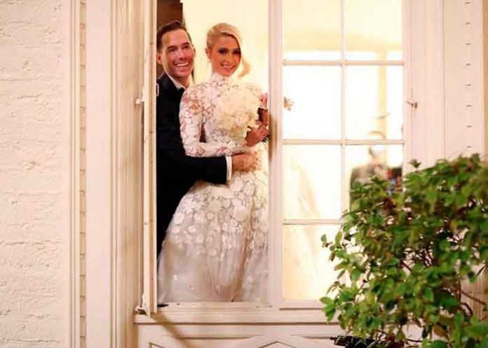 Paris Hilton uso más de 11 vestidos en la fiesta de su boda