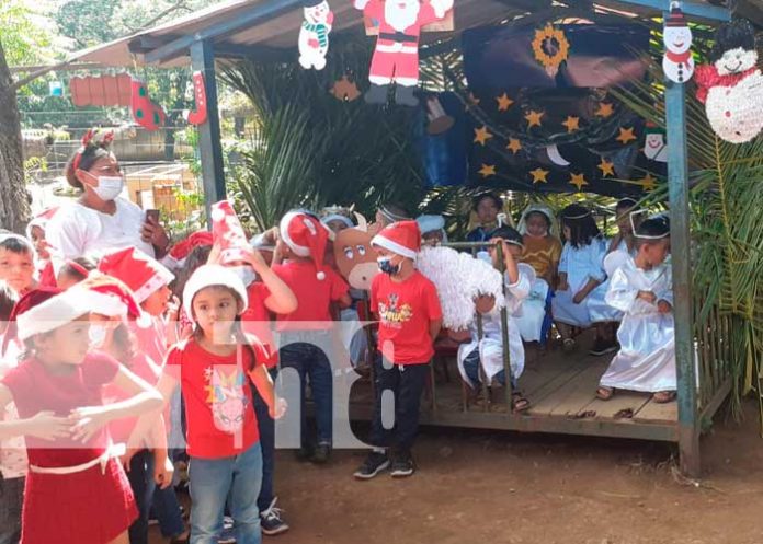 Pastorela y celebraciones navideñas en colegios de Nicaragua