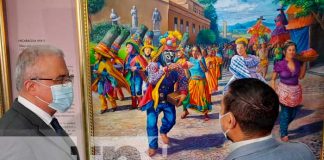 Exhibición de pinturas y arte en el Banco Central de Nicaragua