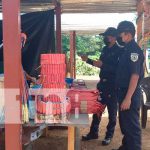 Inspección a puestos de pólvora en Carazo