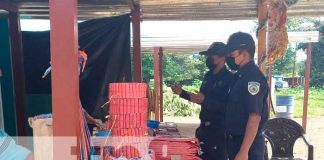 Inspección a puestos de pólvora en Carazo