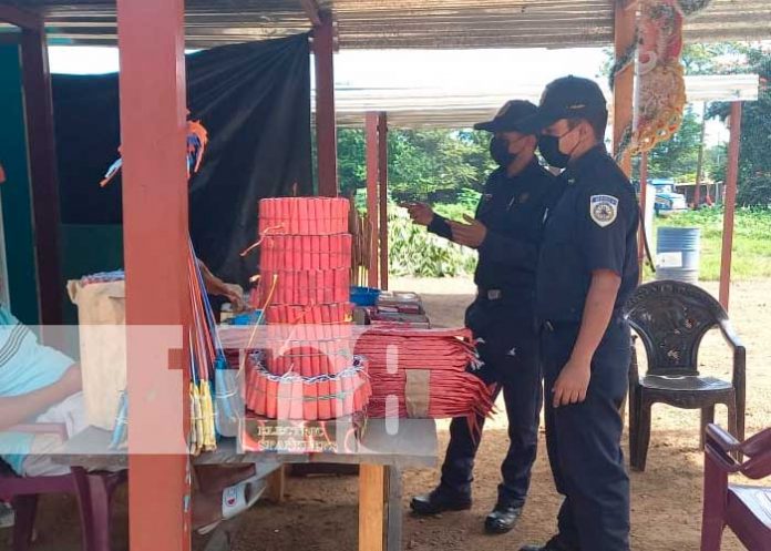 Inspección a puestos de pólvora en Carazo