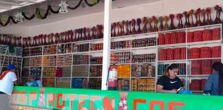 Puesto de pólvora en Managua, Nicaragua