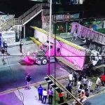 Video: Tráiler derriba puente peatonal en la México-Texcoco