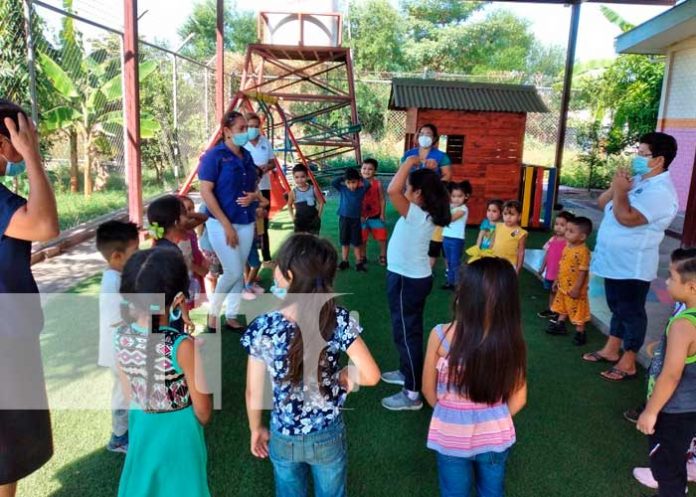 Juegos tradicionales en CDI de Tipitapa