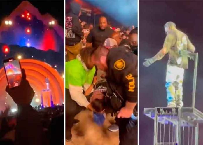 Video: Público pide a gritos ayuda durante concierto de Travis Scott