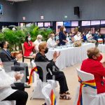Ceremonia de la UNAN-Managua en conjunto con la UNAM de México