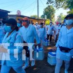 Pobladores de Managua encantados con la vacunación casa a casa Jornada de vacunación casa a casa en Managua contra el COVID-19