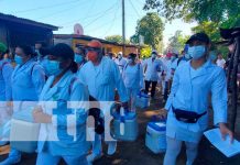 Pobladores de Managua encantados con la vacunación casa a casa Jornada de vacunación casa a casa en Managua contra el COVID-19