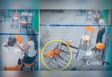 Mujer se hace viral por agarrar a sillazos a hombre que la quería agredir en la calle Se hace viral por agarrar a sillazos a hombre que la quería agredir en la calle