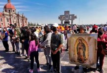 Peregrinos de la Virgen de Guadalupe sólo podrán estar 15 minutos en la Basílica Peregrinos de la Virgen de Guadalupe