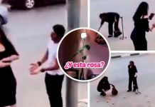 Tipo Rosa de Guadalupe: Pareja discute en la calle y la historia da un giro extraño