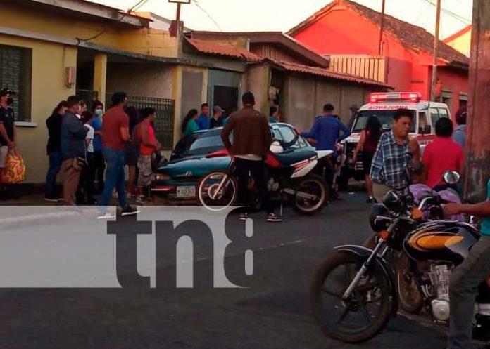 Accidente de tránsito deja un lesionado en Jinotepe