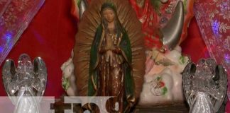 Devotos celebran a la Virgen de Guadalupe en Managua