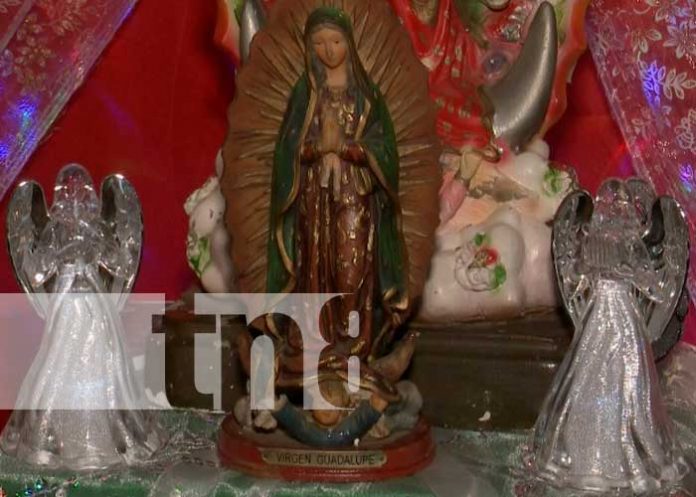 Devotos celebran a la Virgen de Guadalupe en Managua