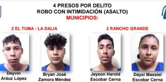 14 delincuentes detenidos en Matagalpa