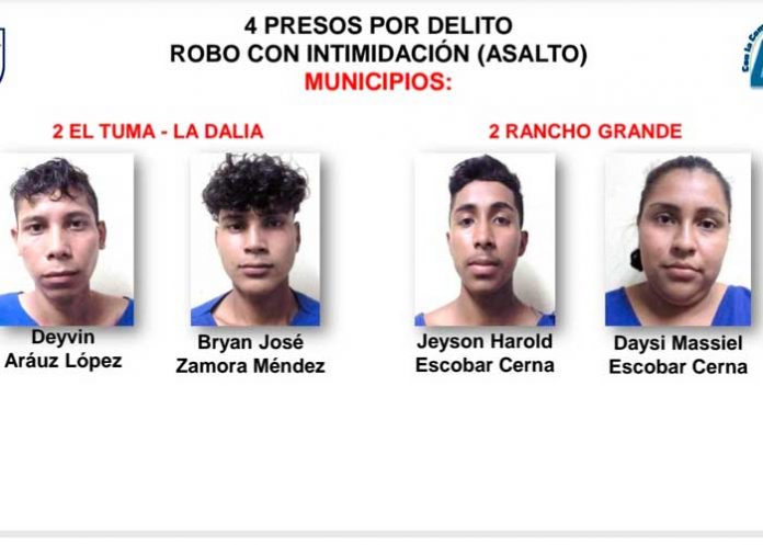 14 delincuentes detenidos en Matagalpa