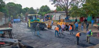 Gobierno sobrepasa meta de obras viales en Managua durante el 2021