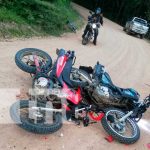 Fuerte accidente de tránsito en la carretera Matiguás hacia Pancasan Accidente de motociclistas en carretera de Matiguás