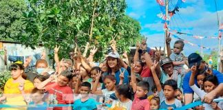 Mejoramiento vial en barrio de Managua