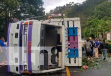Camión cargado de repollos termina volcado en Matagalpa Camión cargado de repollos termina volcado en Matagalpa