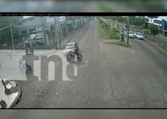 Cámaras de vigilancia captan atropello en Managua