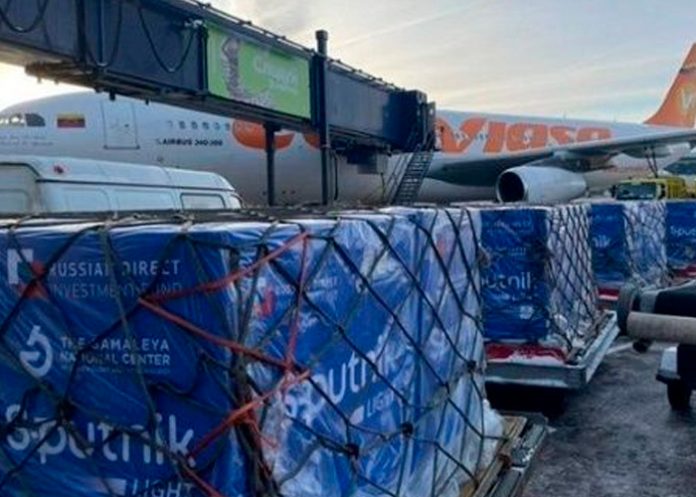 Venezuela recibió 1.4 millones de dosis de vacunas Sputnik Light