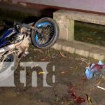 Hombre sufre accidente tras perder control de su motocicleta en Jalapa Hombre sufre accidente tras perder control de su motocicleta en Jalapa