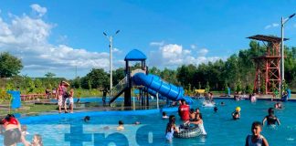 Familias de Chichigalpa disfrutan de sus vacaciones en Parque Sandino