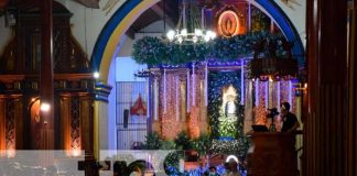 Realizan vigilia a la Virgen María en Chinandega