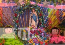 Familias disfrutan de los altares ubicados en Managua Familias disfrutan de los altares ubicados en Managua