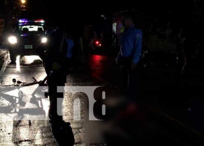 Motociclista atropella a ciclista en Nueva Segovia