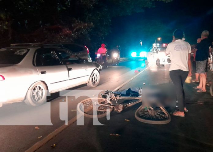 Ciclista muere arrollado en la carretera panamericana sur, Rivas