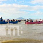 Familias de Mateare celebran purísima acuática en el lago Xolotlán