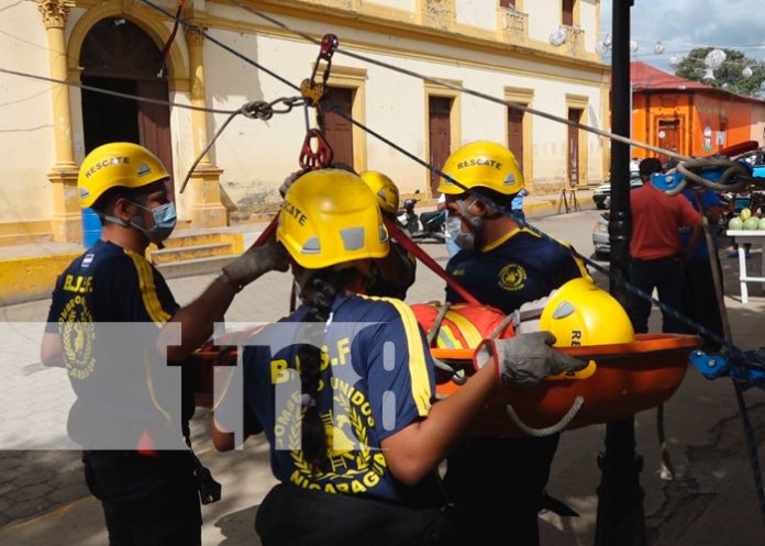 Familias de Nandaime participan en el Cuarto Ejercicio Multiamenazas