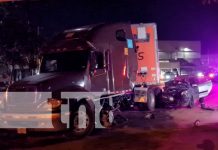 Hombre perece en brutal accidente ocurrido en la carretera a Masaya