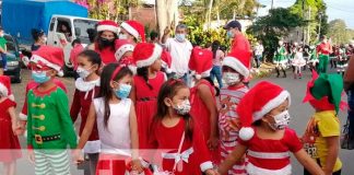 Estudiantes celebran festival navideño en Jinotepe