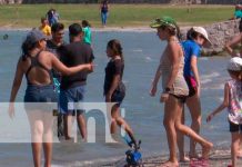 Familias gozan del feriado nacional en el Centro Turístico de Xiloá Familias gozan del feriado nacional en el Centro Turístico de Xiloá