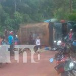 Una niña fallecida y 11 lesionados tras vuelco de camión en Wiwilí, Jinotega Mortal accidente de tránsito en Wiwilí, Jinotega