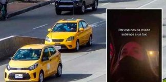Una mujer grabó acoso de taxista con un video en TikTok en Colombia