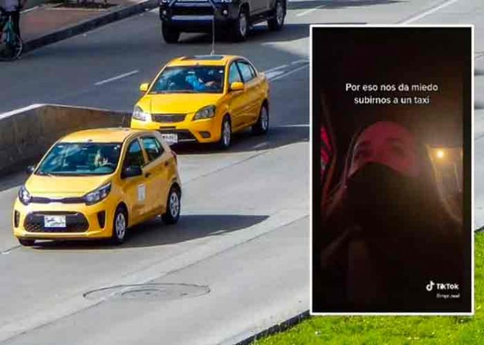 acos-taxista- Una mujer grabó acoso de taxista con un video en TikTok en Colombia