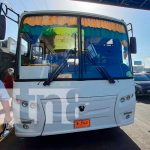 Anciana grave tras ser atropellada por bus cerca del Huembes, Managua Escena del accidente de tránsito con bus en Managua