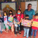 Niñez contenta en Boaco con los juguetes de Navidad