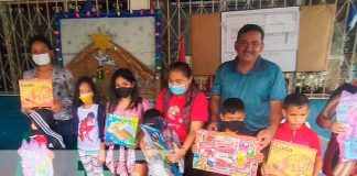 Niñez contenta en Boaco con los juguetes de Navidad