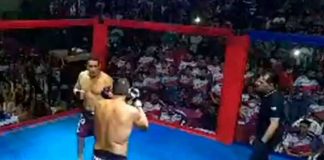 Insólito: Dos brasileños resuelven sus diferencias en un ring de MMA